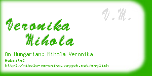 veronika mihola business card